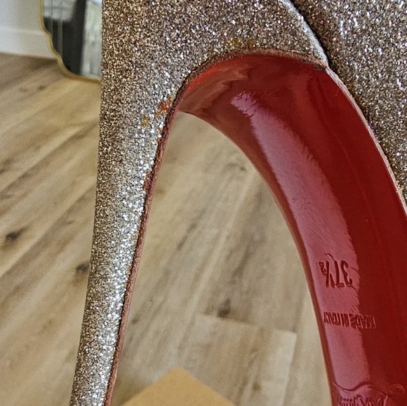 Christian Louboutin so kate gold glitter 120 pumps 37.5 - Picture 15 of 16